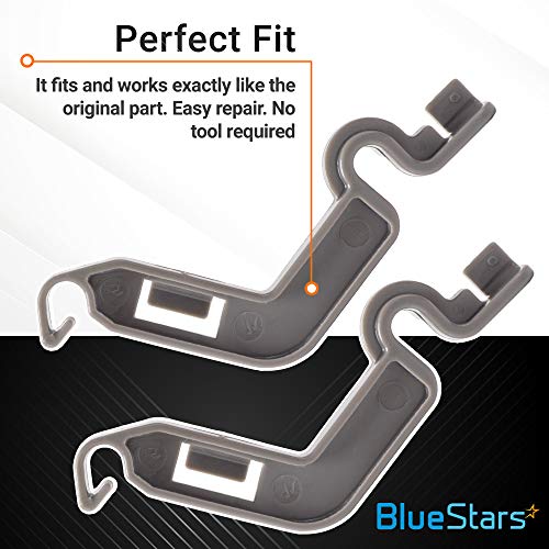 Ultra Durable W10082853 Dishwasher Tine Pivot Clip Replacement Part by BlueStars- Exact Fit for Whirlpool Kenmore Kitchenaid Dishwashers - Replaces WPW10082853 PS11748190 PS1734891 1446946 - PACK OF 2 - Grill Parts America