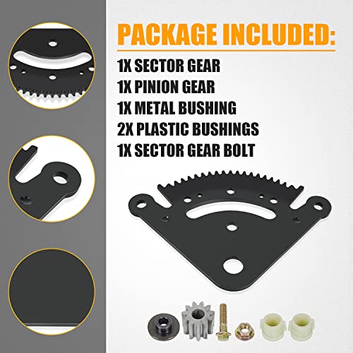 Wztepeng Steering Sector Gear Pinion Gear Repair Kit 19 Teeth Compatible with John Deere 102 105 115 125 D100 D105 D110 D120 LA100 LA105 LA110 LA120 LA145 etc. Riding Mower GX20053 GX20054 GX21924BLE - Grill Parts America