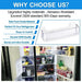 (2 PACK) UPGRADED DA97-08348A Refrigerator Door Shelf Bin Compatible with Samsung Refrigerator Part RS265TDRS RS25H5111BC RS25H5111SR Door,For DA63-05215A Refrigerator Middle Door Bin Guard Assembly - Grill Parts America