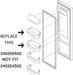 240356402 Refrigerator Door Bin Shelf Replacement Part For Frigidaire, Electrolux, Kenmore, Frigidaire Door Shelf Replacement Upper Slot, Replaces AP2549958, 240430312, 240356416, 240356407 - Grill Parts America