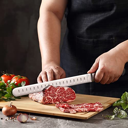 MAIRICO Ultra Sharp Premium 11-inch Stainless Steel Carving Knife - Ergonomic Design - Best for Slicing Roasts, Meats, Fruits and Vegetables - Kitchen Parts America