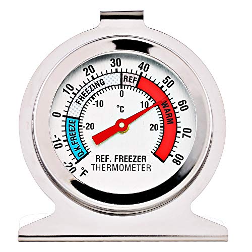 4 Pack Refrigerator Freezer Thermometer Large Dial Thermometer - Kitchen Parts America