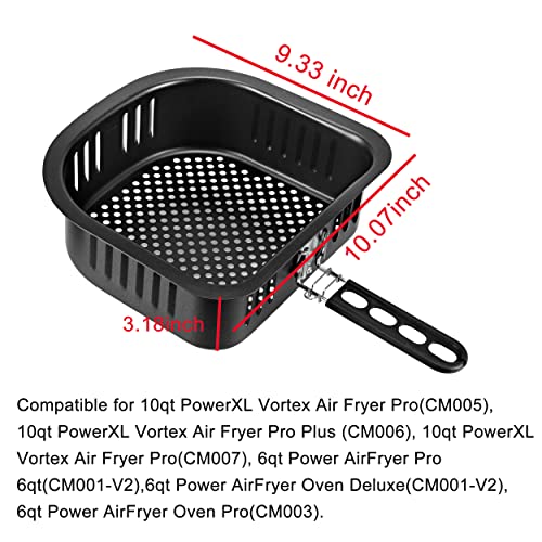 RAMLLY Air Fryer Basket for PowerXL Air Fryer Pro,PowerXL Vortex Air Fryer Pro,PowerXL Vortex Air Fryer Pro,Power AirFryer Oven,Accessories for PowerXL Air Fryer,Air Fryer Replacement Parts - Grill Parts America