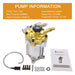 SurmountWay Horizontal 3/4" Shaft Pressure Washer Pump, MAX 3400 PSI 2.5 GPM Replacement Power Washer Pumps, Brass Head Power Washer Pump Fits Honda, B&S, Homelite, Waspper etc Gas Engine Power Washer - Grill Parts America