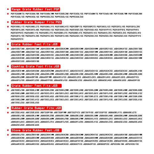 WB02X24790 Grate Rubber Feet Compatible With GE Gas Stove Top Range - Kitchen Parts America
