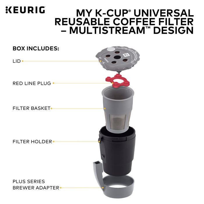 Keurig My K-Cup Universal Reusable Filter MultiStream Technology - Gray - Grill Parts America