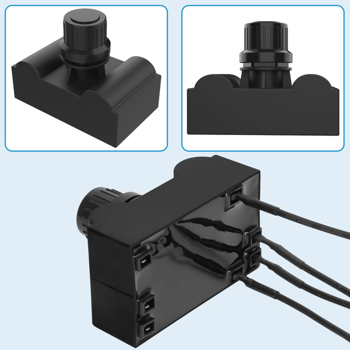 BBQration G511-0055-W1 Grill Igniters for Charbroil Ignitor Replacement Kit, 5-Outlets Electronic Ignition Module w/Wires and 2 Push Buttons Replacement Igniter for Charbroil Surefire Ignition Systems - Grill Parts America