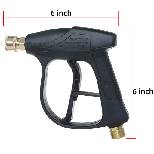 Sooprinse High Pressure Washer Gun 3000 PSI Max, Power Washer Short Gun with 1/4 Inch Quick Connector, M22-14 - Grill Parts America