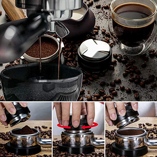 53mm Coffee Distributor & Tamper, MATOW Dual Head Coffee Leveler Fits for 54mm Breville Portafilter, Adjustable Depth- Professional Espresso Hand Tampers - Grill Parts America