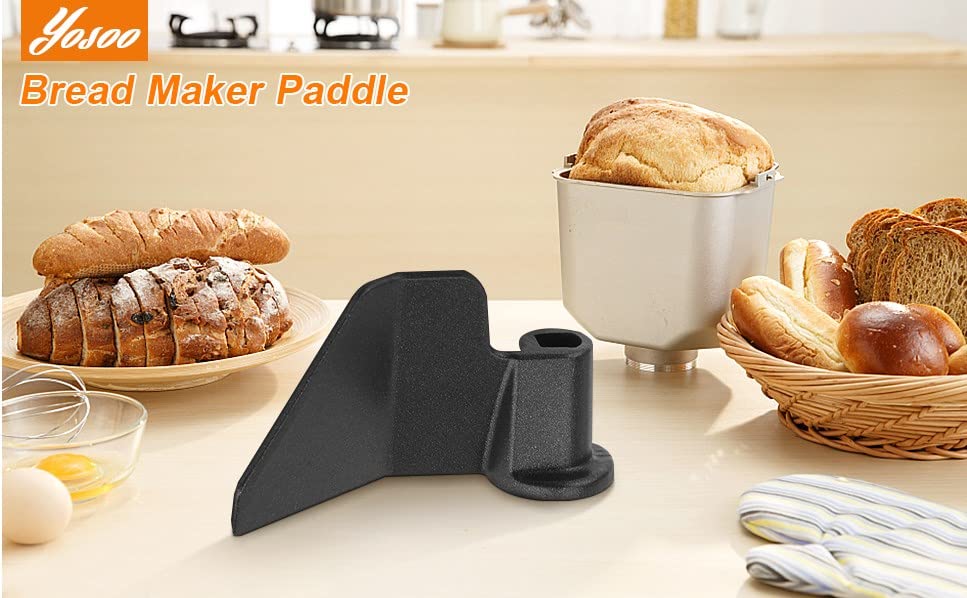 Bread Maker Paddle, kitchen Bread Maker Kneading Blade Part Mixing Paddle Replacement for Breadmaker Machine Black Bakery Kitchen Helper Accessory - Grill Parts America