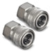 3/8 Quick Connect Fittings by ESSENTIAL WASHER - Set of 2 – 3/8 Inch Female Stainless Steel Pressure Washer Quick Connect Fittings - Quality Pressure Washer Quick Connect Kit 2-Pack - Grill Parts America