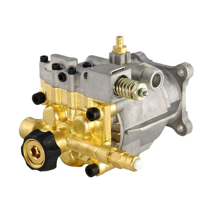 SurmountWay Horizontal 3/4" Shaft Pressure Washer Pump, MAX 3400 PSI 2.5 GPM Replacement Power Washer Pumps, Brass Head Power Washer Pump Fits Honda, B&S, Homelite, Waspper etc Gas Engine Power Washer - Grill Parts America