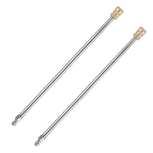 RIDGE WASHER Pressure Washer Extension Wand, 17 Inch Stainless Steel 1/4 Inch Quick Connect Power Washer Lance, 2 Pack - Grill Parts America