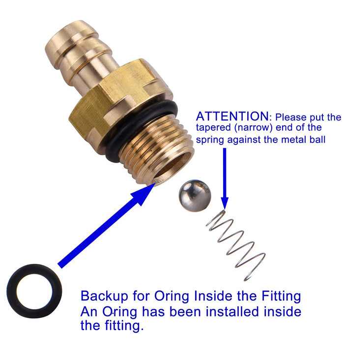 RIDGE WASHER Compatible Chemical Injector Set for Pressure Washer, Pressure Washer Replacement Accessories for 203640GS 190593GS 190635GS - Grill Parts America