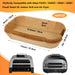 BYKITCHEN Air Fryer Liners for Ninja FG551/DG551/IG651 Foodi Smart XL Indoor Grill, Set of 100, Rectangle Air Fryer Parchment Paper Liners for Ninja XL Grill Air Fryer, Ninja Foodi Grill Accessories - Grill Parts America