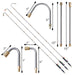 Xiny Tool Pressure Washer Extension Wand, 10 Pack Power Washer Lance with 5 Atomization Nozzle Tips,1 Gutter Cleaner Attachment Curved Rod, 1/4" Quick Connect, 4000 PSI - Grill Parts America