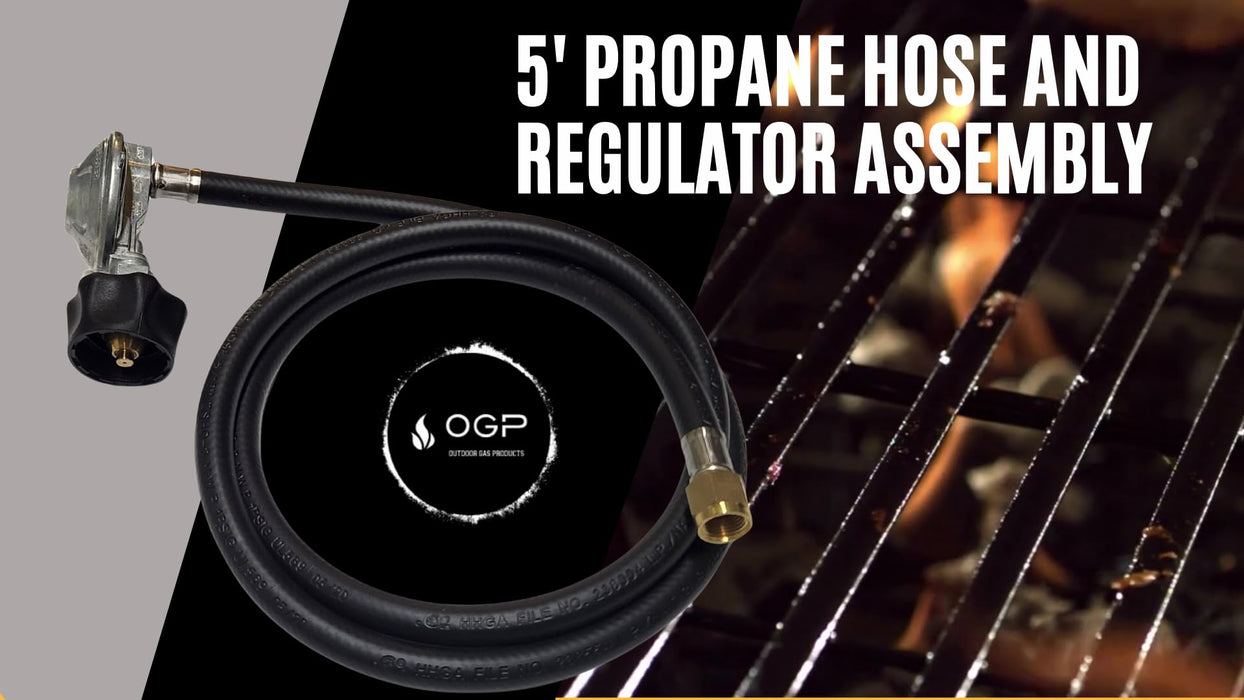 Propane Conversion Kit from NG to LP Fit For Weber SUMMIT 470 - SUMMIT 460 or the SUMMIT 450 - 5' Propane Hose and Regulator Assembly - Detailed Instructions - PreDrilled LP Orifices - LP Converter - Grill Parts America