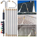 Xiny Tool Pressure Washer Extension Wand, 10 Pack Power Washer Lance with 5 Atomization Nozzle Tips,1 Gutter Cleaner Attachment Curved Rod, 1/4" Quick Connect, 4000 PSI - Grill Parts America