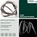 UDC Parts Mower Deck Belt GX20072 / Kevlar Cord / 103.875 inches/for John Deere GY20570 L 100 130 1742 D 100 110 120 130 X 110 125 145 LA 105 L107 L108 L110 - Grill Parts America