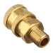 Tool Daily Pressure Washer Coupler, Quick Connect Fitting, Female NPT Socket to Male Thread, 5000 PSI, 1/4 Inch, 2-Pack - Grill Parts America
