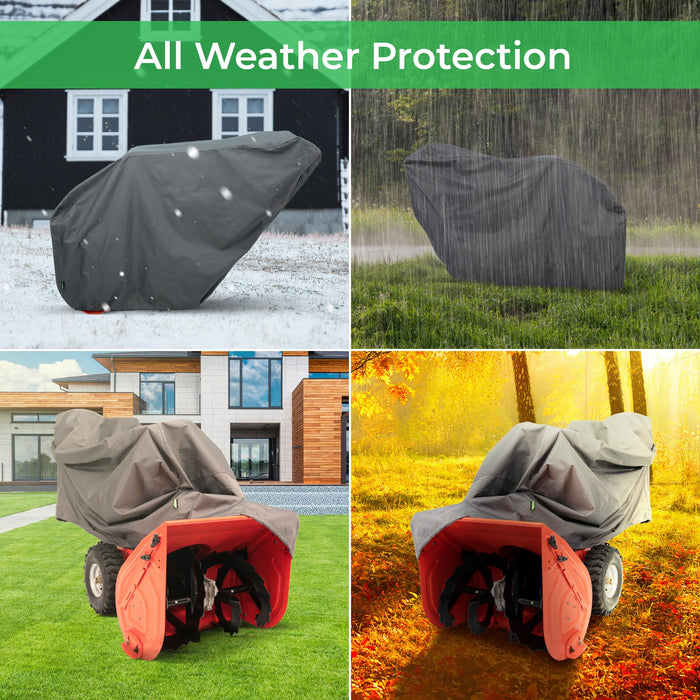 Hybrid Covers Snow Blower Cover V2.0 Suits Two Stage Snowblower, Heavy Duty Cover, Universal Size, 600D Marine Grade Waterproof Solution Dyed Fabric with Fade Resistant UV Protection - Grill Parts America