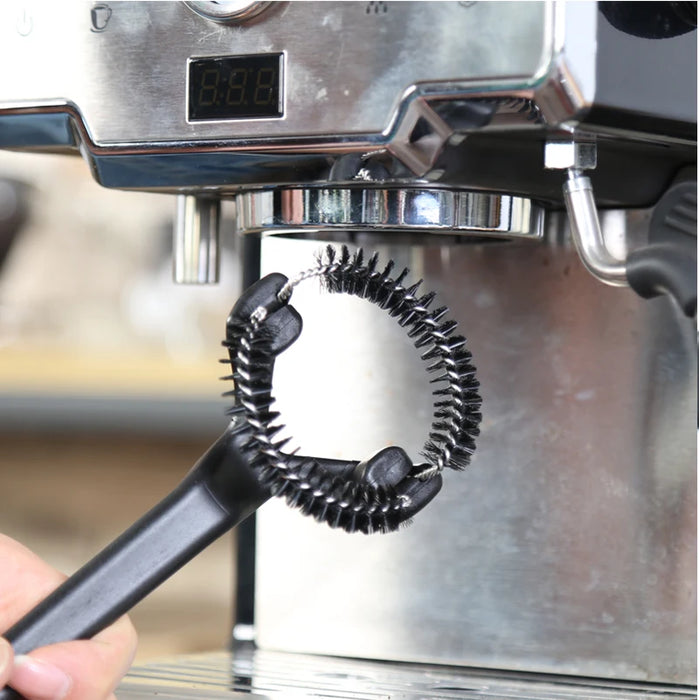 Coffee Machine Brush Cleaner Removable Coffee Maker Espresso Group Head Cleaning Round Brushes Cleaning Tool