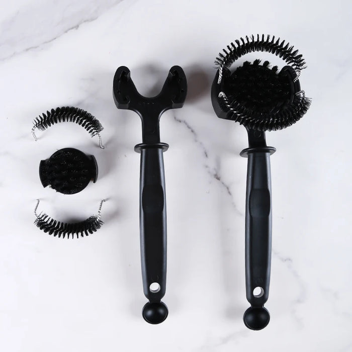 Coffee Machine Brush Cleaner Removable Coffee Maker Espresso Group Head Cleaning Round Brushes Cleaning Tool
