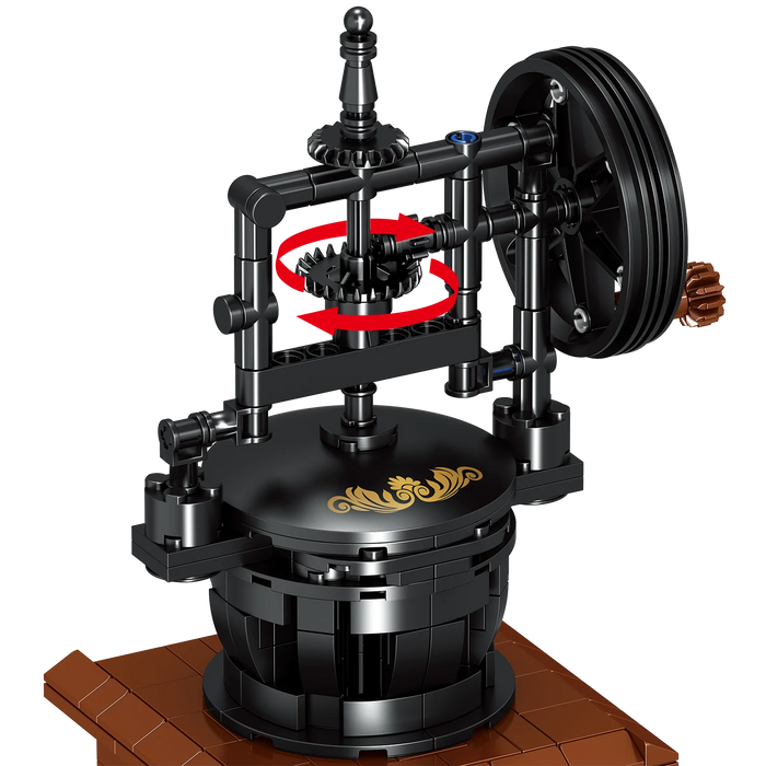 Coffee Machine Building Block Retro Style Cafe Maker Mini Diy Assembly Set Toys Home Decor for Children Gift Birthday Juguetes