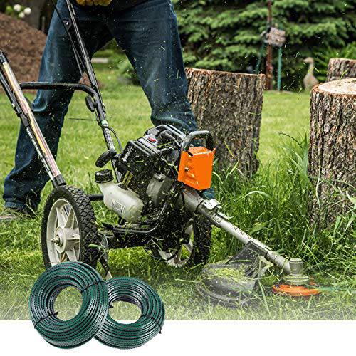 A ANLEOLIFE 1-Pound Heavy Duty Sawtooth 140-mil-by-108-ft Dual Core String Serrated Trimmer Line Donut,with Bonus Line Cutter - Grill Parts America