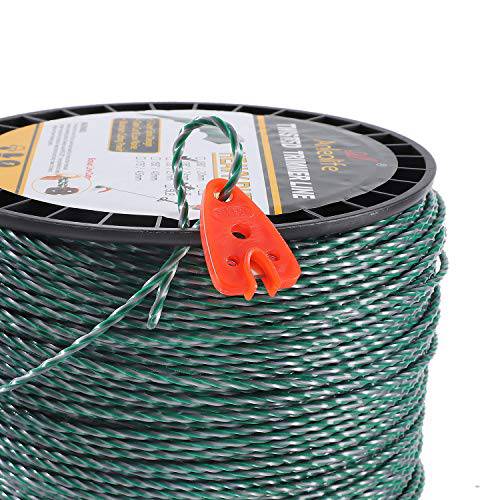 A ANLEOLIFE 3-Pound Heavy Duty Twisted .095-inch-by-1181-ft Dual Core String Spiral Trimmer Line Spool,with Bonus Line Cutter - Grill Parts America