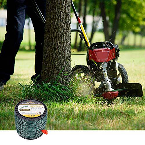 A ANLEOLIFE 3-Pound Heavy Duty Twisted .095-inch-by-1181-ft Dual Core String Spiral Trimmer Line Spool,with Bonus Line Cutter - Grill Parts America