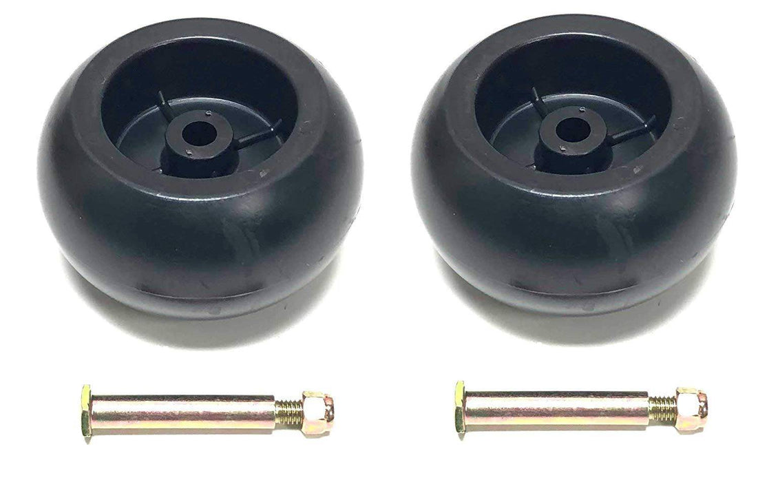 2 Deck Wheels + Shoulder Bolts, Lock Nuts - Grill Parts America