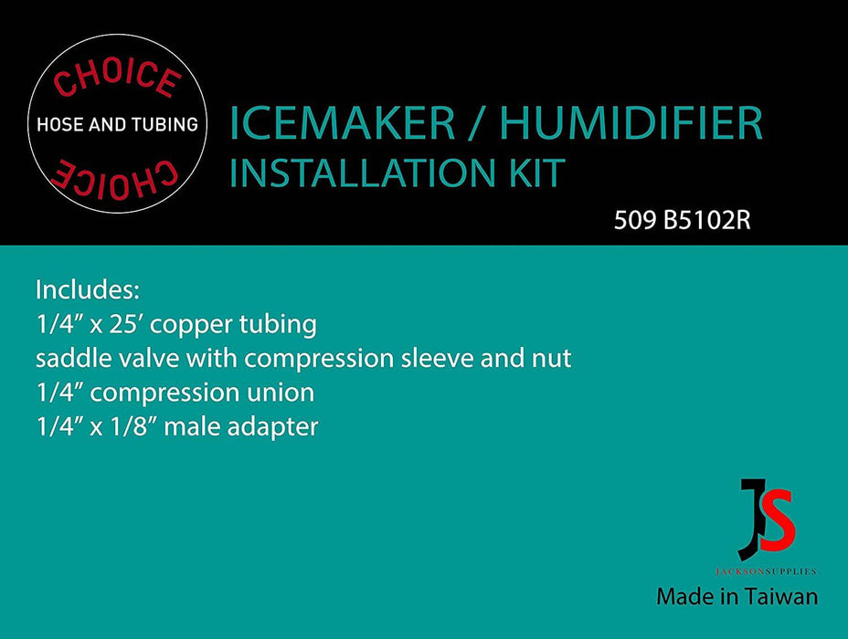 Choice Hose and Tubing Ice Maker And Humidifier Installation Kit by Copper Tubing - Grill Parts America