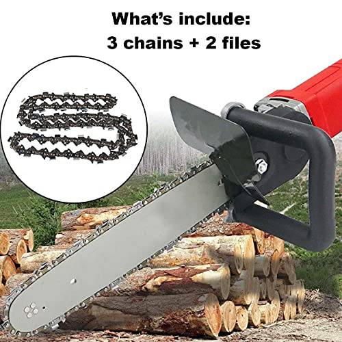 3 Pack 20-Inch Chainsaw Chain-3/8" Pitch .050" Gauge 72 Drive Links with 2 Bonus Sharpening Files; Heavy Duty Carbon Steel Chains Fit Most Major Chainsaw Brands - Grill Parts America