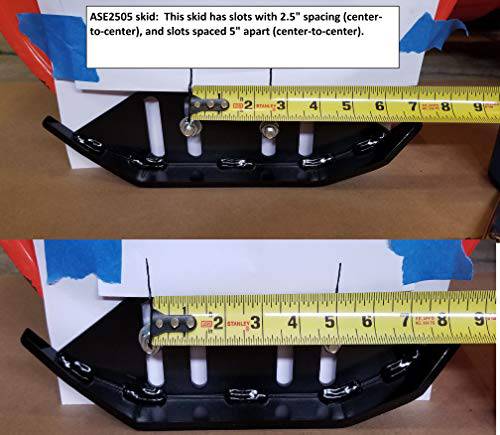 ARMORskids Heavy-Duty Snowblower Skid Shoes 2.5 inch and 5 inch Slot spacing - Grill Parts America