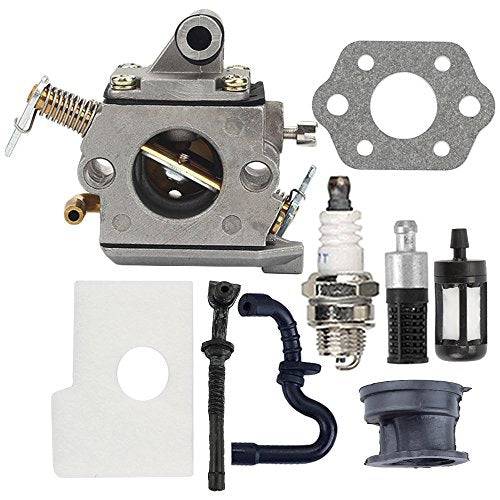 Butom MS170 Carburetor with Air Filter Tune Up Kit for Stihl 017 018 MS180 MS180C MS170C Chainsaw C1Q-S57A 1130 120 0603 - Grill Parts America
