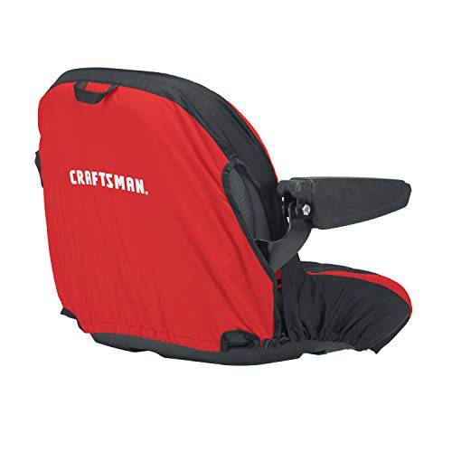 Craftsman Riding Lawn Mower Seat Cover, Medium , black/red - Grill Parts America