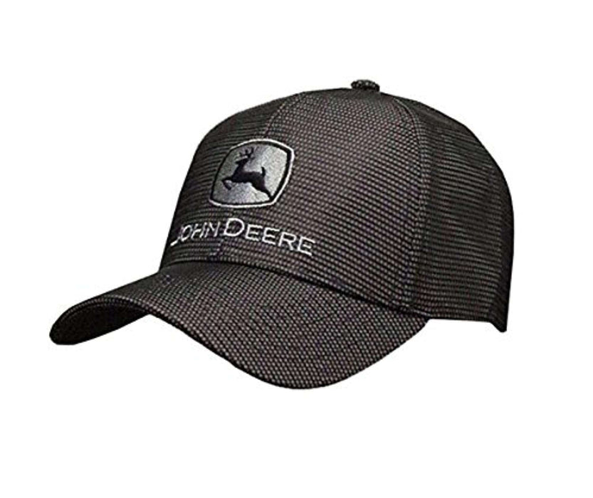 John Deere Gray and Black Reflective Hat - Grill Parts America