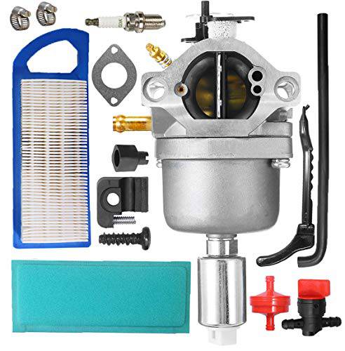 LEIMO KPARTS 799727 Carburetor for Briggs & Stratton 799727 698620 794572 14HP 15HP 16HP 17HP 17.5 HP 18HP Intek Engines Lawn Tractor Mower Nikki Carb,with Air Filter kit - Grill Parts America