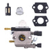 NIMTEK New Carburetor Carb With Fuel Filter Primer Bulb Gasket for Stihl BG45 BG55 BG65 BG85 SH55 Blower ZAMA C1Q-S68G - Grill Parts America