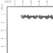 Oregon Chainsaw Repl. Chain Chicago 68862 Pole saw 8inch 91-33 Fits Saws with 3/8inch LP pitch .050gauge 33dl - Grill Parts America