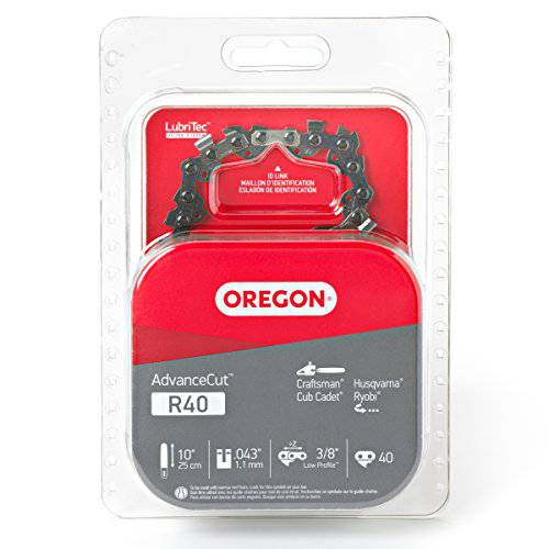 Oregon R40 AdvanceCut 10-Inch Chainsaw Chain, Fits Craftsman, Cub Cadet, Husqvarna, Ryobi - Grill Parts America