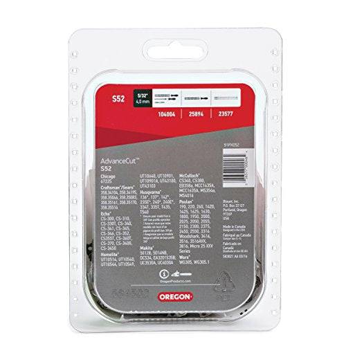 Oregon S52 AdvanceCut 14-Inch Chainsaw Chain Fits Craftsman, Echo, Homelite, Poulan - Grill Parts America