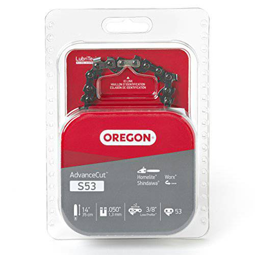 Oregon S53 AdvanceCut 14-Inch Semi Chisel Chainsaw Chain Fits Homelite, Shindaiwa, Worx - Grill Parts America