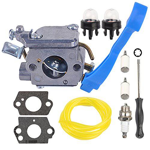 Mckin Carburetor with Adjustment Tool Kit Screwdriver Primer Bulb for Husqvarna 125B 125BX 125BVX ZAMA C1Q-W37 545081811 - Grill Parts America