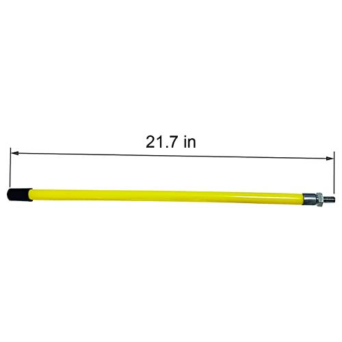 22'' Snow Plow Blade Marker Guide Kit High Visibility Yellow with Stud Moun - Grill Parts America