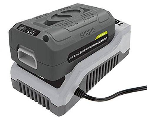 Snow Joe + Sun Joe iCHRG40 EcoSharp Lithium-Ion Battery Charger | 40 Volt , Gray - Grill Parts America