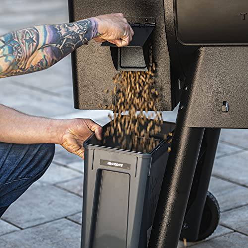 Traeger Pellet Grills BAC637 Stay Dry Pellet Bin, Wood Pellet Storage with Locking Lid, Black - Grill Parts America