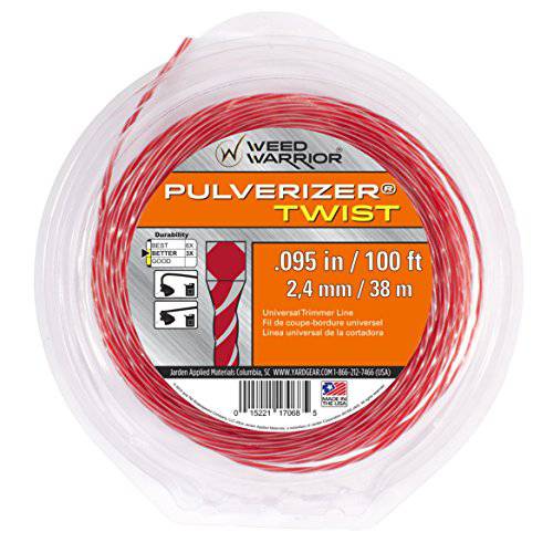 Weed Warrior Pulverizer Twist Universal Trimmer Line, 0.095" Diameter x 100' - Grill Parts America