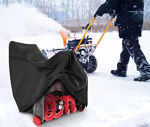 XYK Snow Blower Cover, Universal Fit Heavy Duty 420D Snow Blower Cover Waterproof for Most Electric Snow Blowers - Grill Parts America